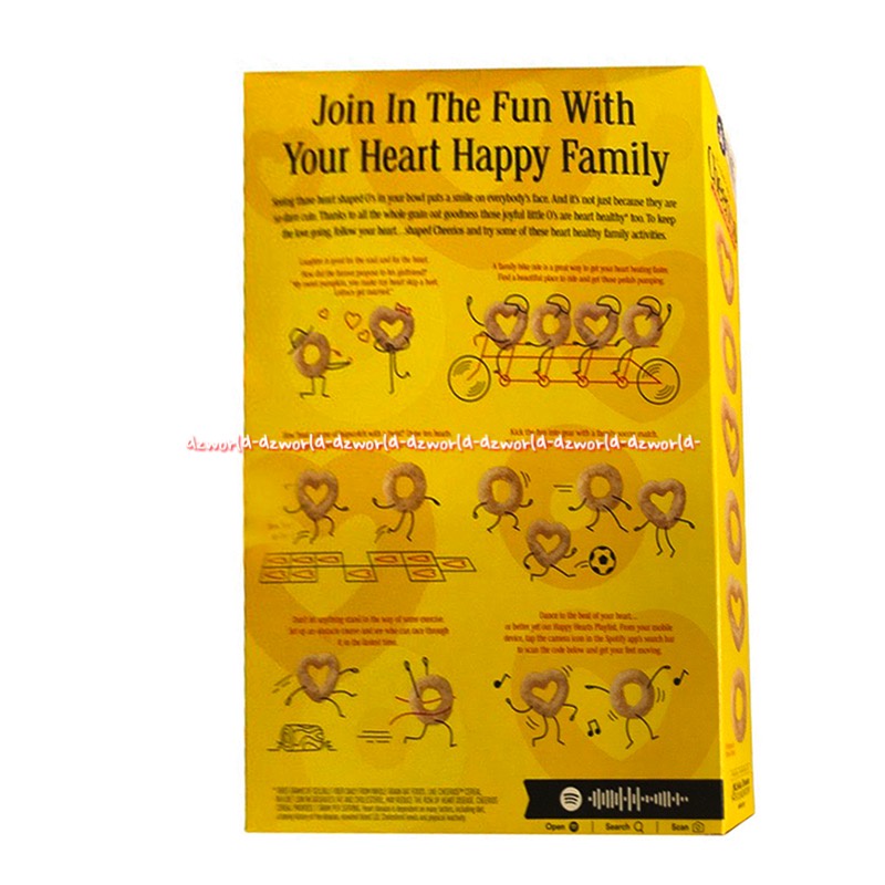 Cheerios Happy Heart Shapes 252gr Limited Edition Sereal Love Lope Sarapan