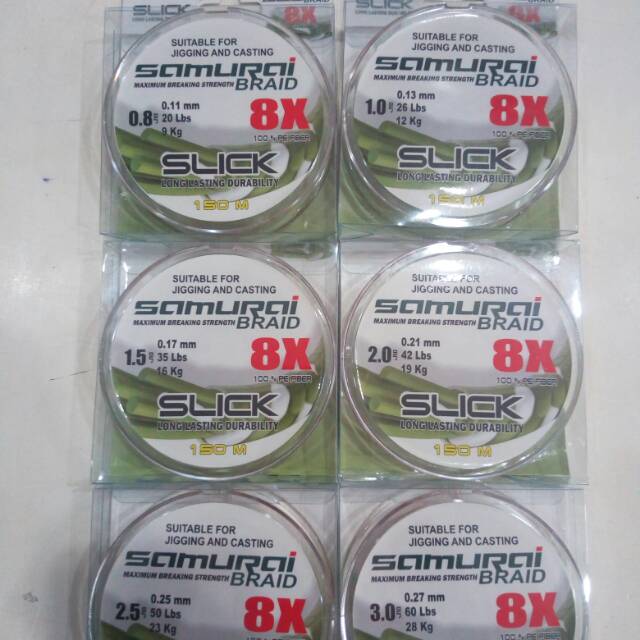 PE Samurai Braid 8X 150m