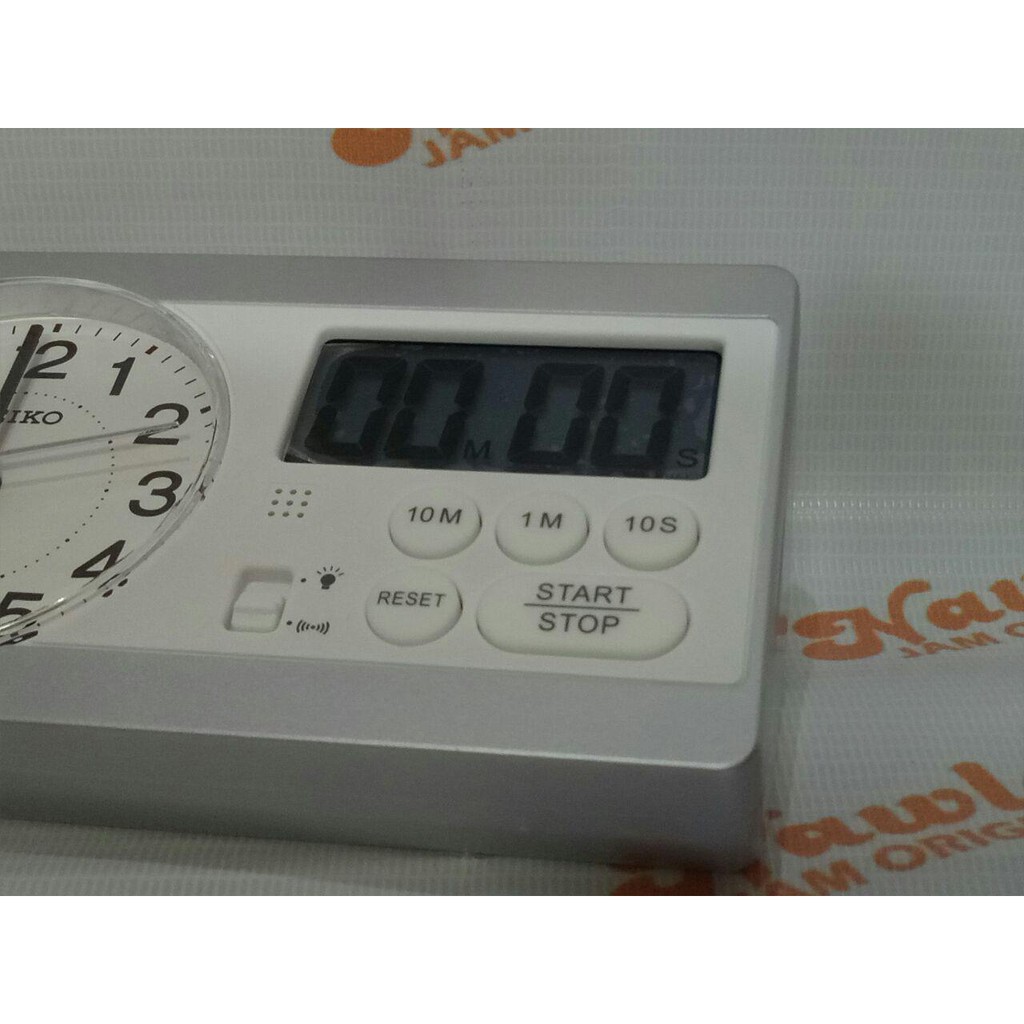 Seiko Desk Alarm Clock QHE152S Digital Timer | Jam Meja QHE152