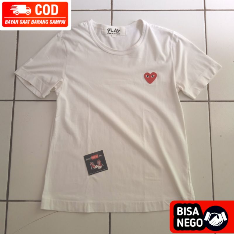 KAOS CDG SECOND/KAOS PLAY CDG SECOND/TEE PLAY CDG PRELOVED/TSHIRT PLAY CDG SECOND