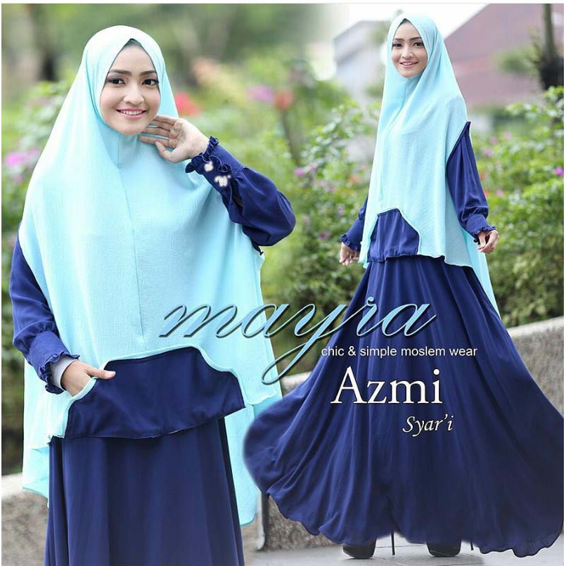 [AZMI SYARI NI] Ghamis Wanita Jersey Varian Warna