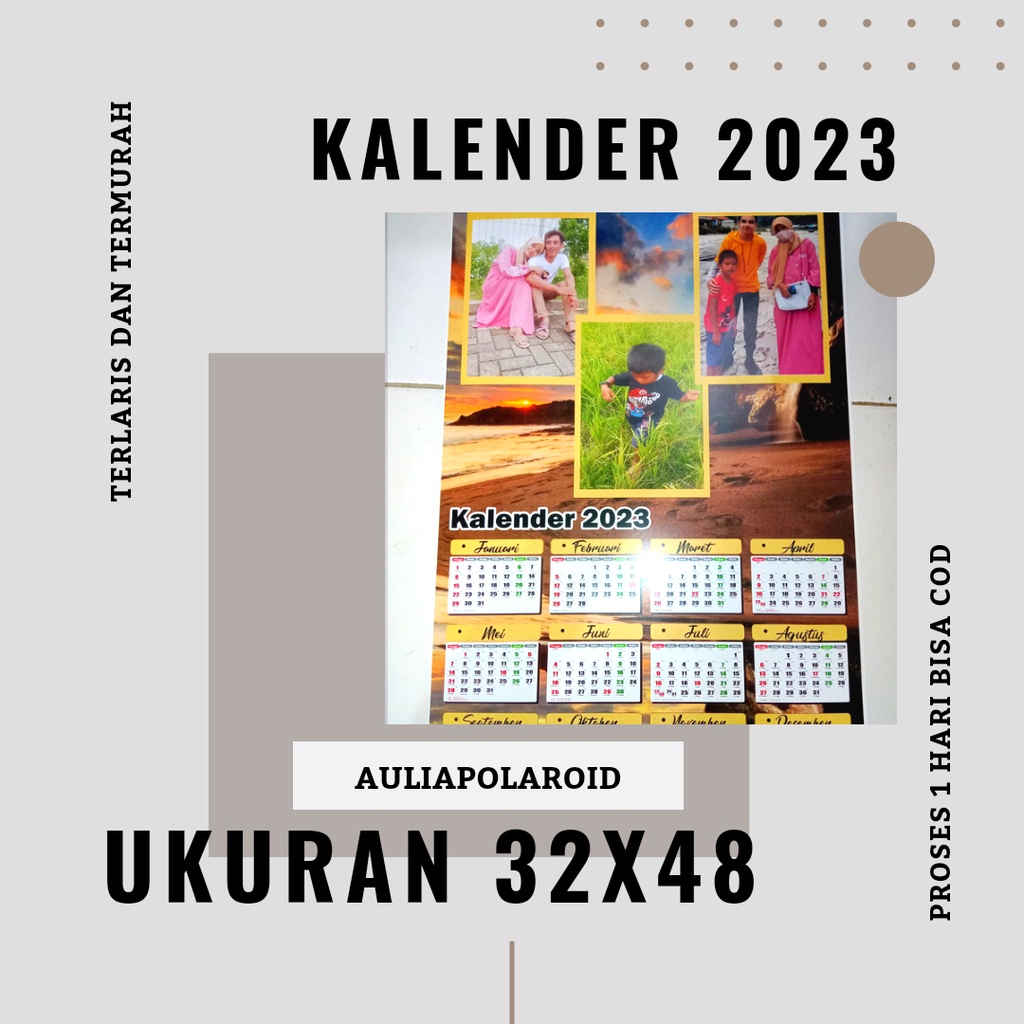 

CETAK KALENDER UKURAN A3+ PAKE 3 FOTO BISA RIQUEST BACKGROUND TERLARIS DAN TERMURAH PROSES 1 HARI BISA COD