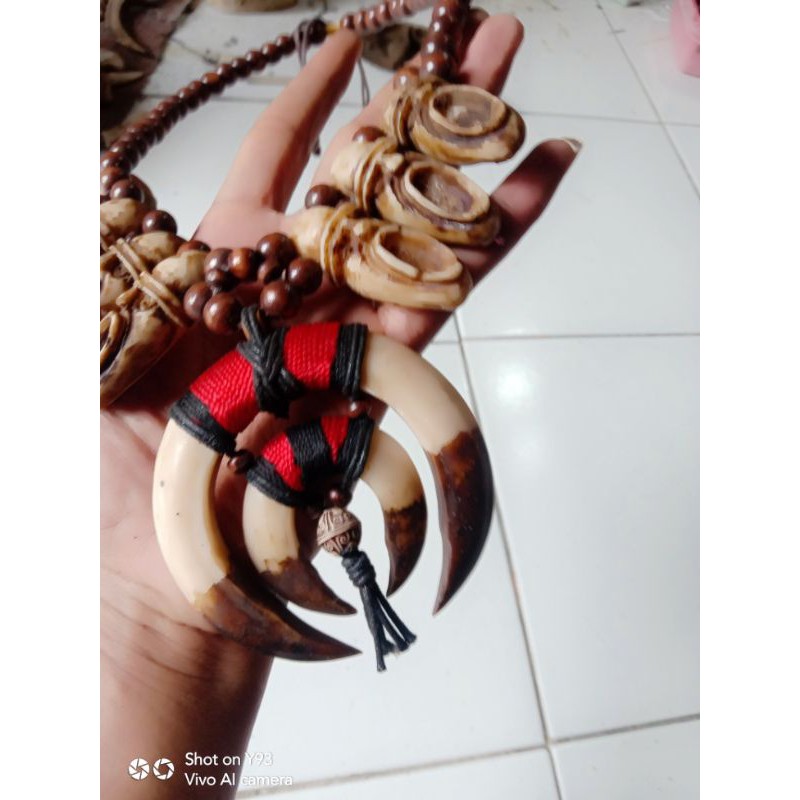 kalung etnik taring babi