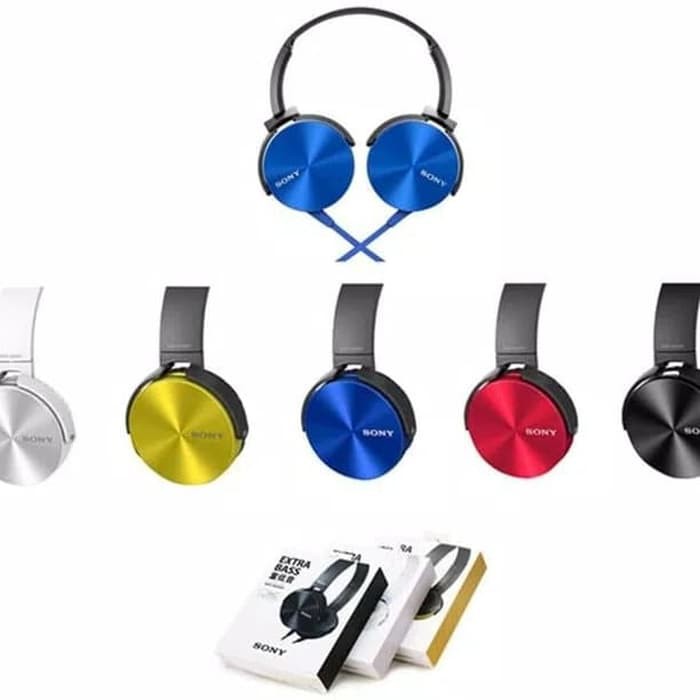HEADPHONE SONY MDR-XB450AP HEADSET BANDO SONY XB 450 EXTRA BASS