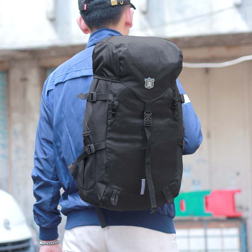 Tas Gunung Semi Carrier 40 Liter Tas Ransel Outdoor Pria 40L Hitam 184