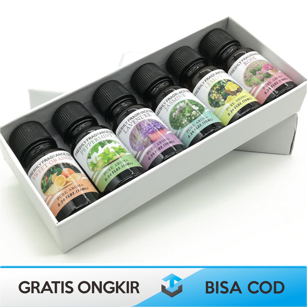 ESSENTIAL OIL AROMATHERAPY DIFFUSER HUMIDIFIER 6 PCS - MINYAK AROMATERAPI HUMI DIFUSER ORIGINAL