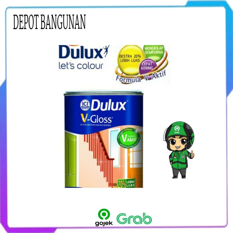 Cat Kayu Besi Cat Minyak Dulux Vgloss Besi Dulux V Gloss 0.8 Liter