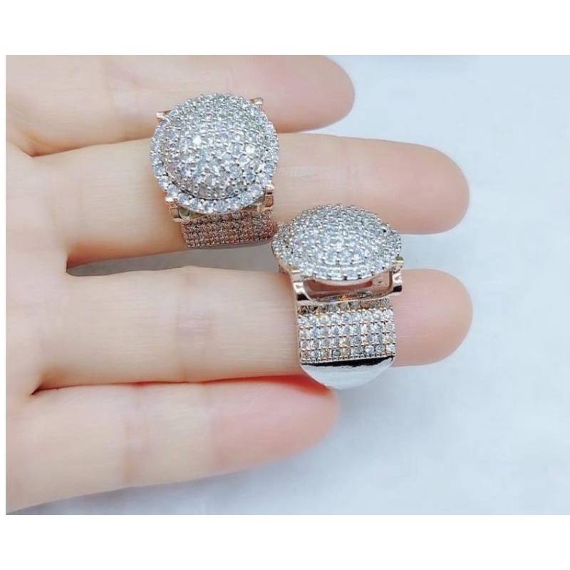 Cincin Zircon Premium Quality Lapis emas Anti Karat Anti Alergi Ring Premium mata kilau CZ039