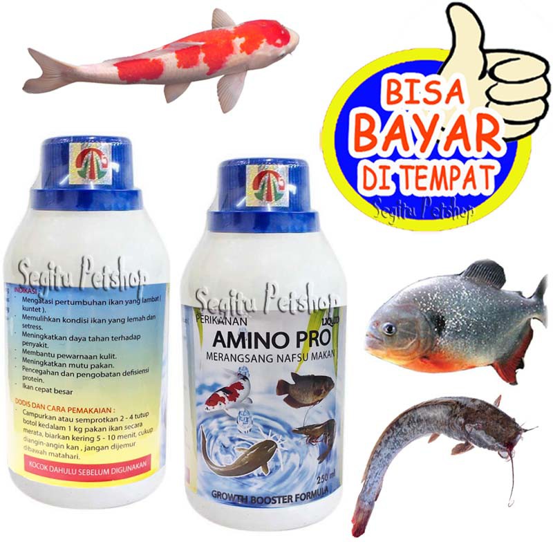 Vitamin Penambah Nafsu Makan Ikan Mas Lele Gurame Patin Nila Amino Pro Shopee Indonesia