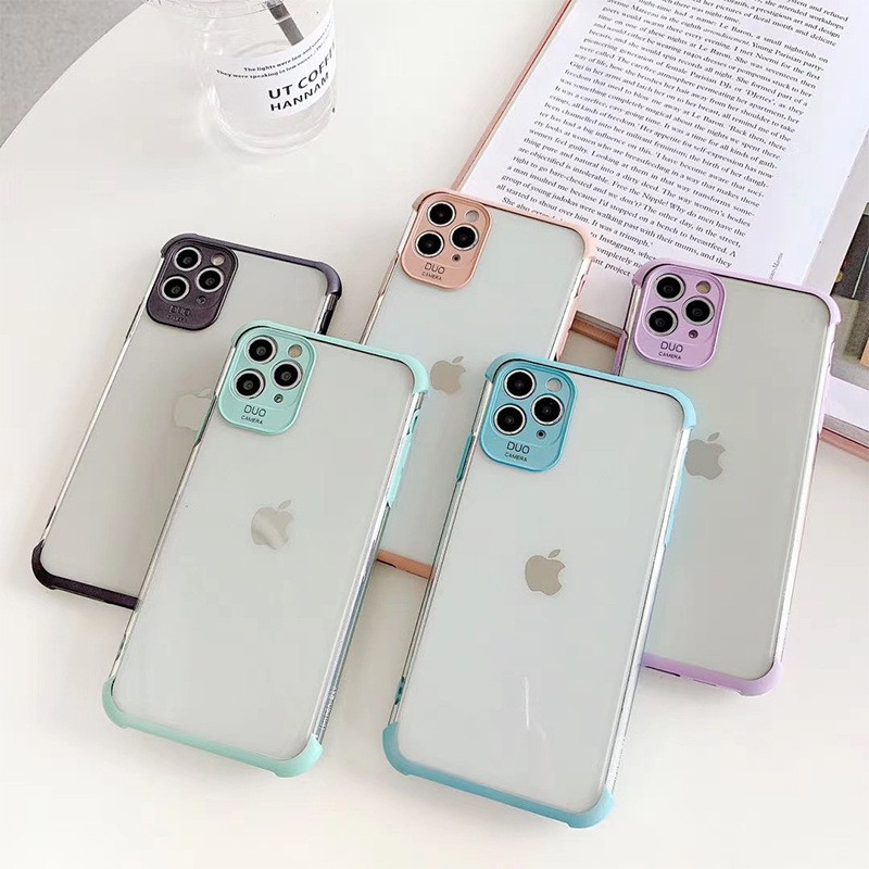 Colorful Lens Cover Clear Softcase IPHONE 6 6S 7 7+ 6SP 8G 8PLUS XR X XS MAX 11 11PRO MAX