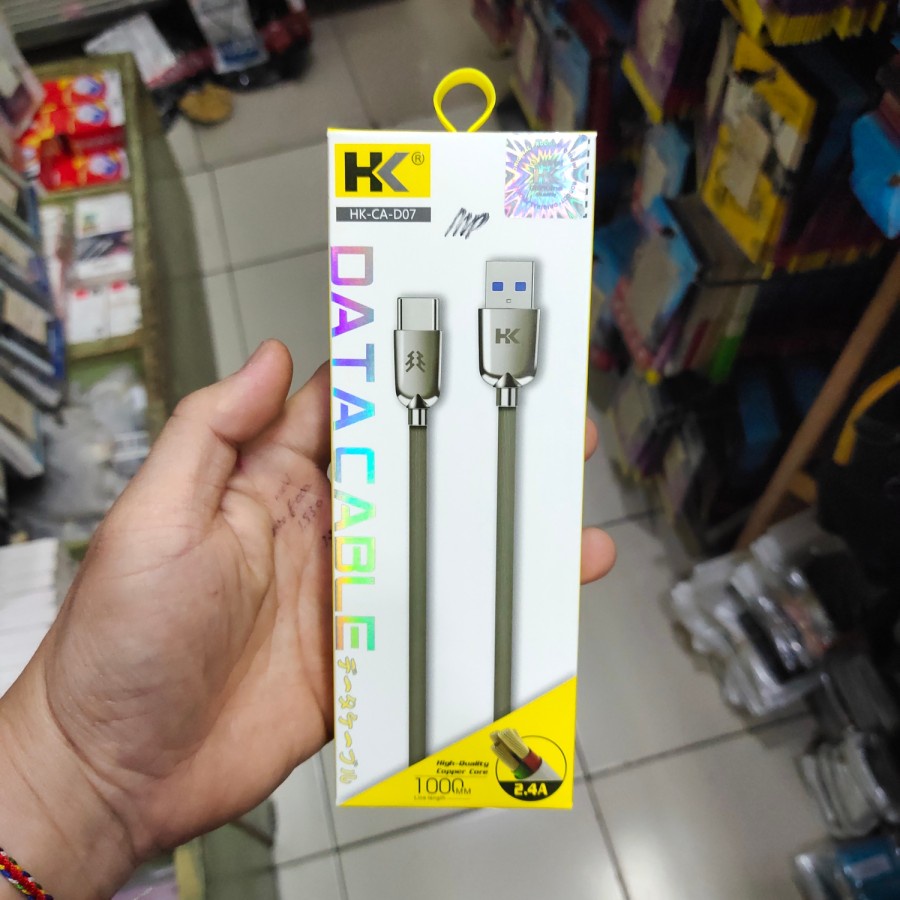 KABEL DATA HK QUICK CHARGER 2.4A CA-D07 ORIGINAL MANTUL MURAH MERIAH