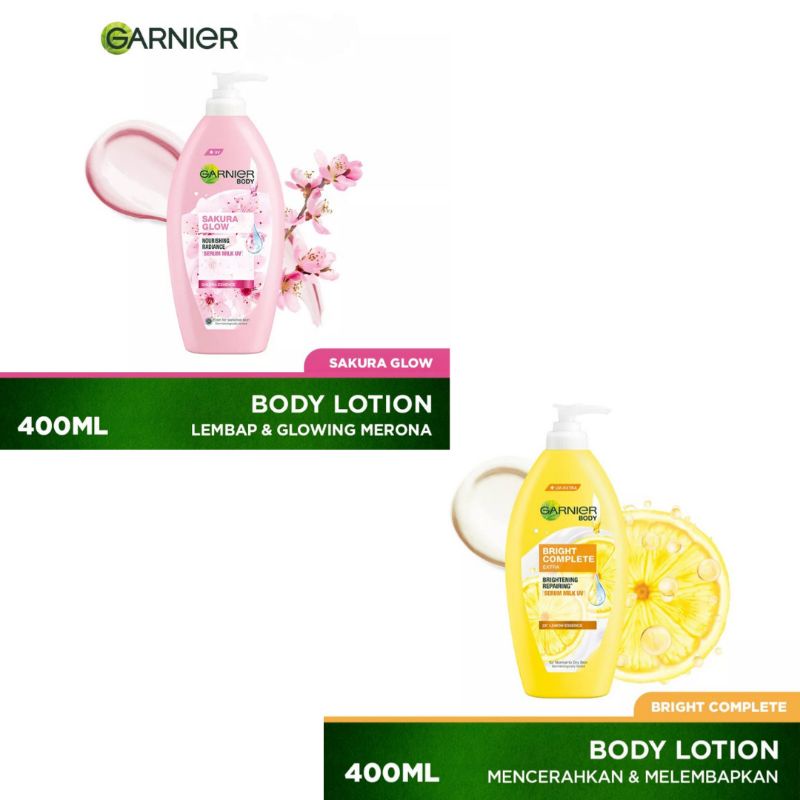 Garnier Sakura Glow Bright Light Complete Body Lotion Serum UV 400ml