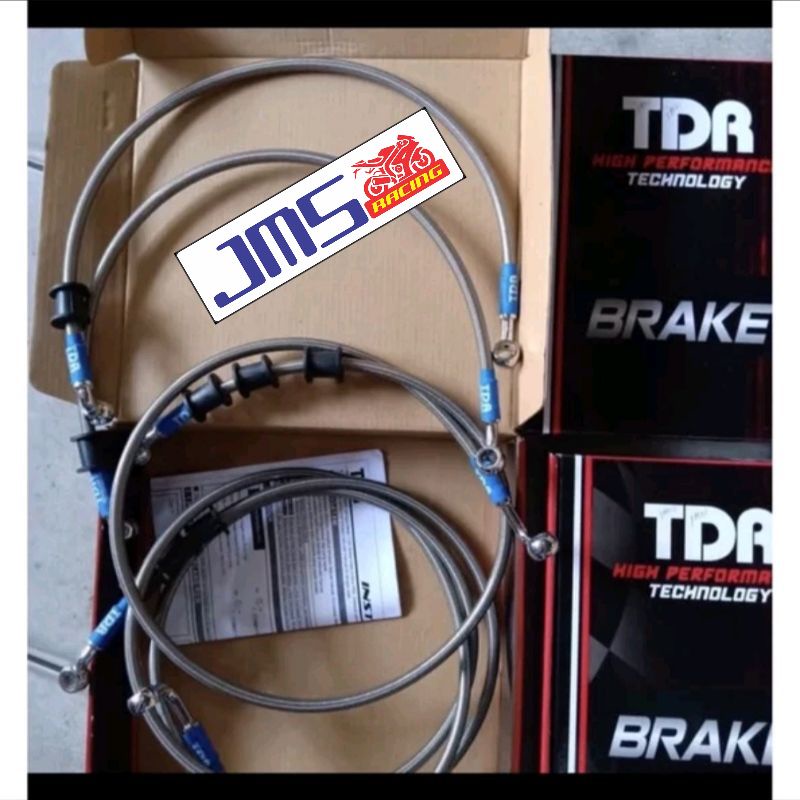 selang rem kabel rem tdr depan+belakang set non abs nmax old nmax new silver pnp