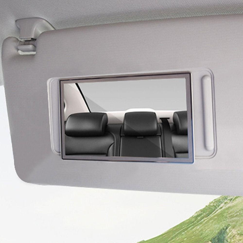 Augustina Cermin Interior Mobil Portable HD Mirror Aksesoris Car-styling Sun Visor Mirror Stainless Steel Auto Sun-Shading Visor