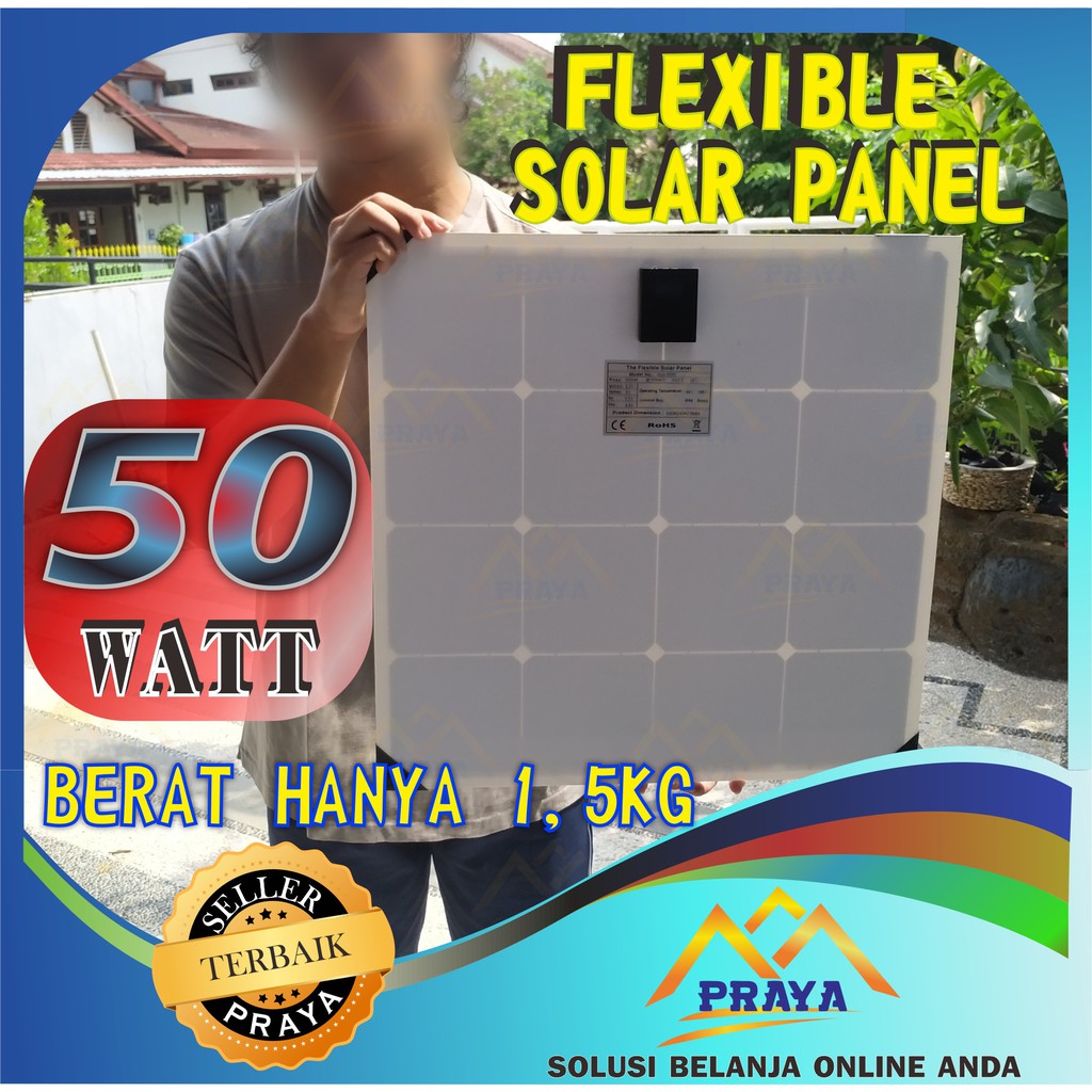 Flexible solar panel 50w listrik surya 50 watt mono 50watt