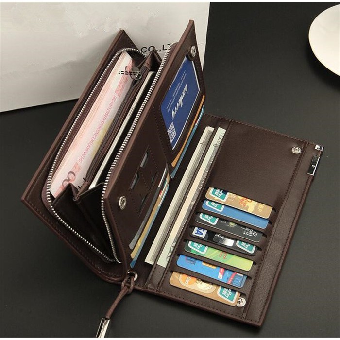 DOMPET Import  Panjang Pria dan wanita ( UNISEX ) Dompet kulit Baellery SW-002 ASLI