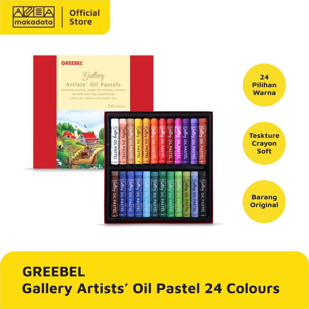 

OIL PASTEL/CRAYON GREEBEL ARTIST 24 WARNA