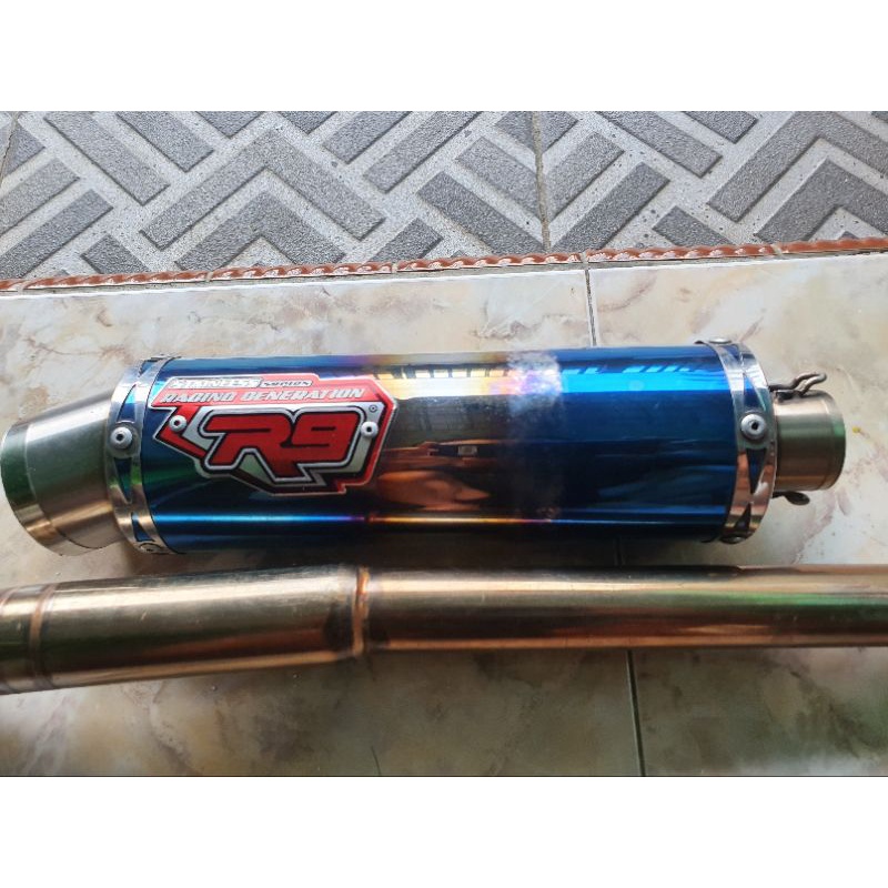 knalpot racing second R9 MUGELLO original untuk  jupiter mx new