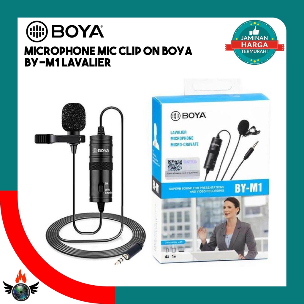 MIC Boya BY-Microphone Mic Clip On Boya BY-M1 Lavalier