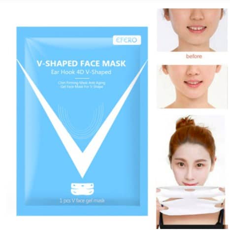 EFERO V-SHAPED MASK - MASKER V SHAPED - EAR HOOK 4D V SHAPE GEL MASK