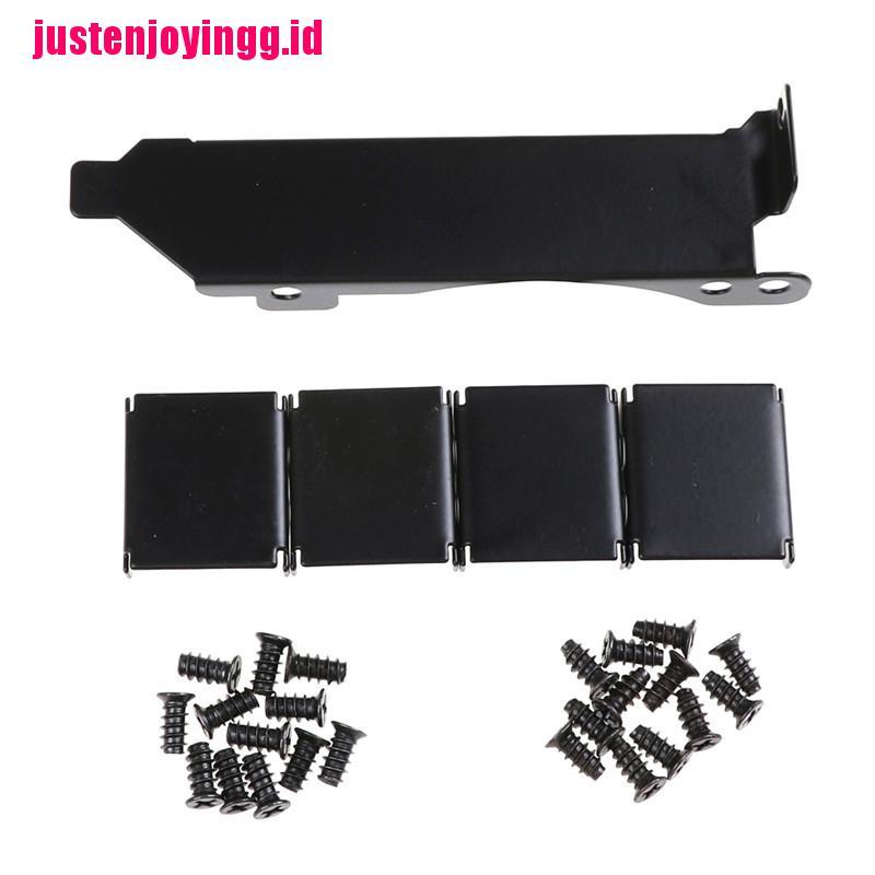 【justenjoyingg.id】3 Fan Mount Rack PCI Slot Bracket+20 Screw+4 Connector For Video GPU Card Cooler