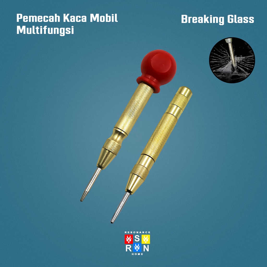 Pemecah Kaca Jendela Mobil Car Safety Hammer Alat Bantu Darurat Survival Tools Resonance Home