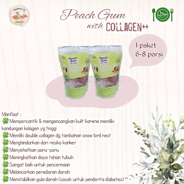 

Paket Peach Gum with Collagen++ (Double Collagen)/Tao Jiao (11 varian bahan)