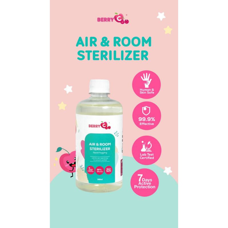 Berry C BerryC Air &amp; Room Sterilizer 500ml Cairan Fogging Disinfektan