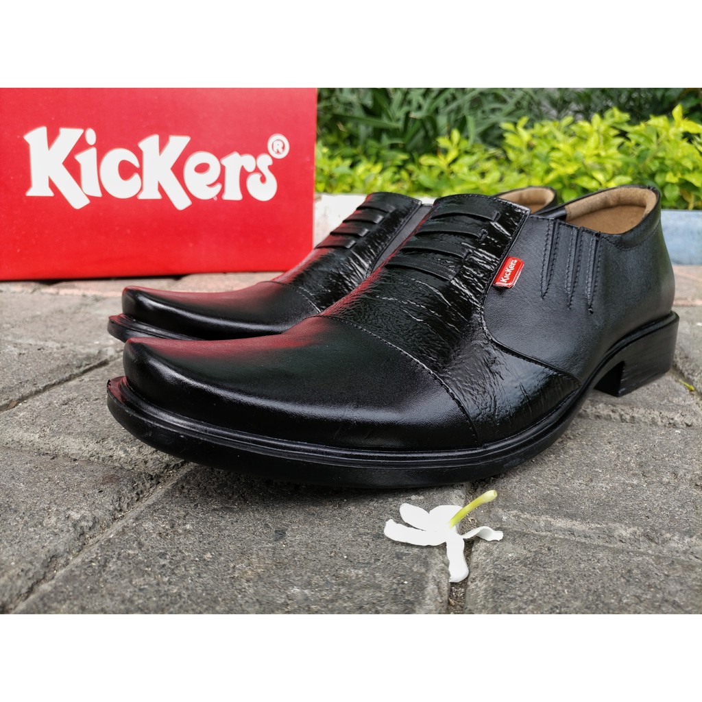 sepatu kickers pantofel pria sepatu fromal  bahan kulit asli