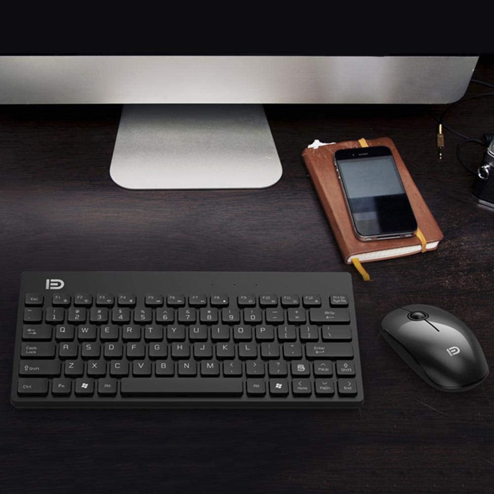 FD Wireless Keyboard Mouse Combo Ergonomis 2.4GHz - G1500 - Black