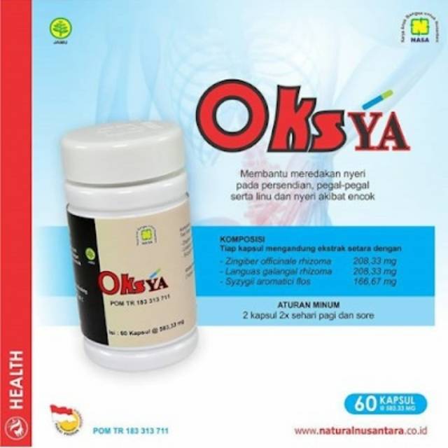 Oksya Nasa Obat Syaraf Kejepit Kecetit 100 Herbal Original Shopee Indonesia