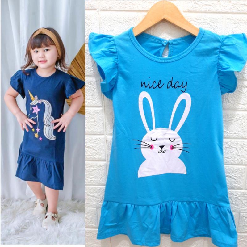 DRESS ANAK ANAK TERBARU/DRESS ANAK NONA 1-6TH