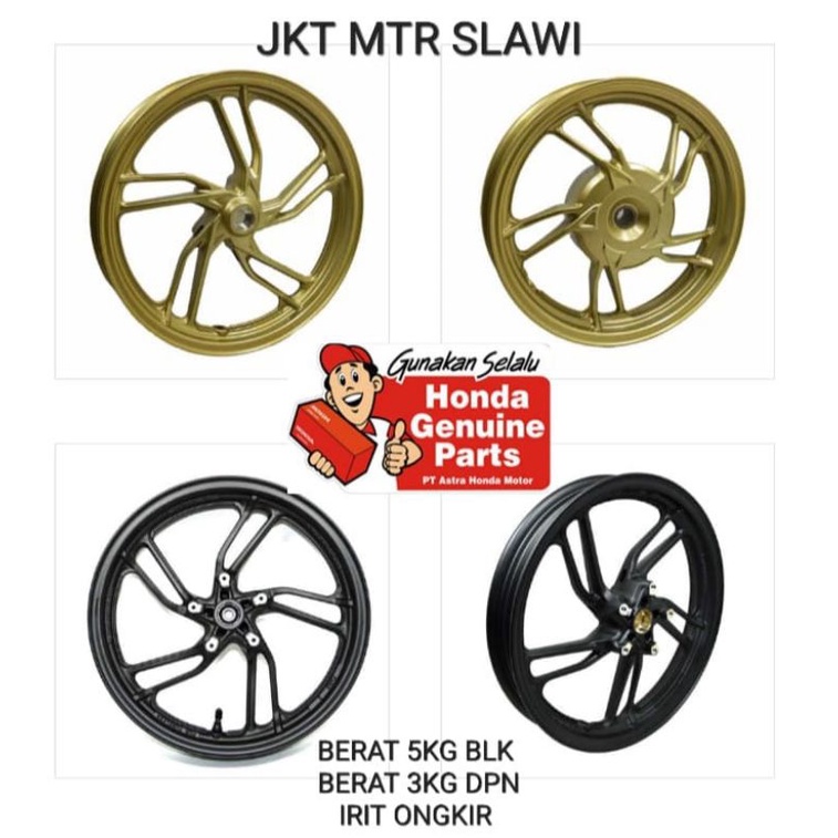 42650 K59 A70ZD pelek belakang velg belakang Gold vario 150 2018-2021 asli honda