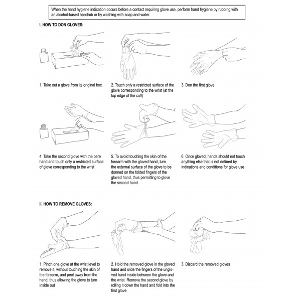 Sarung Tangan PVC 350 ~ 400 mm Higienis Anti Zat Kimia / Safety Gloves Chemical Resistance GOSAVE