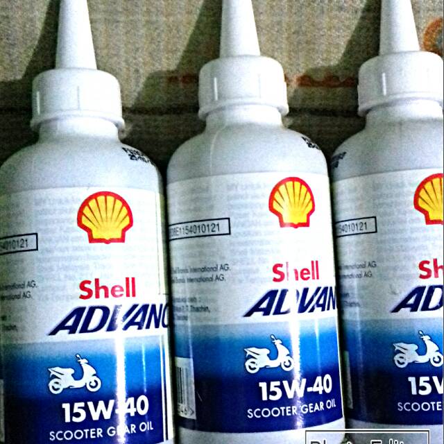 Oli gear oli gardan shell 120 ml sae 15-40 for all matic 100% original