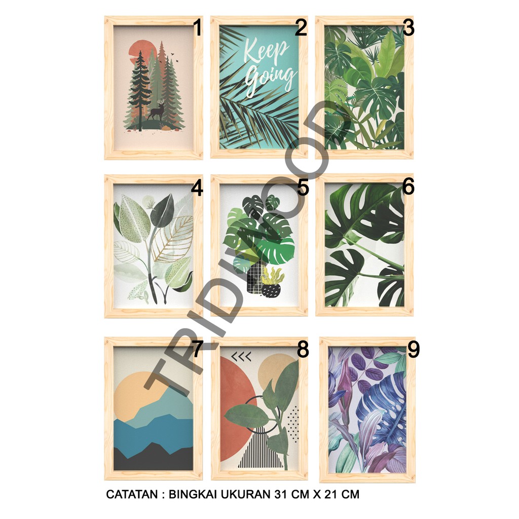 HIASAN DINDING / BINGKAI JATI BELANDA / WALL DECOR