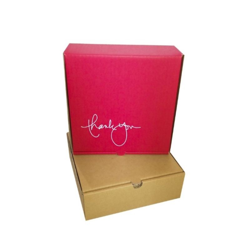 

Kardus Box 22x22x7 hampers hijab kaos pizza gift