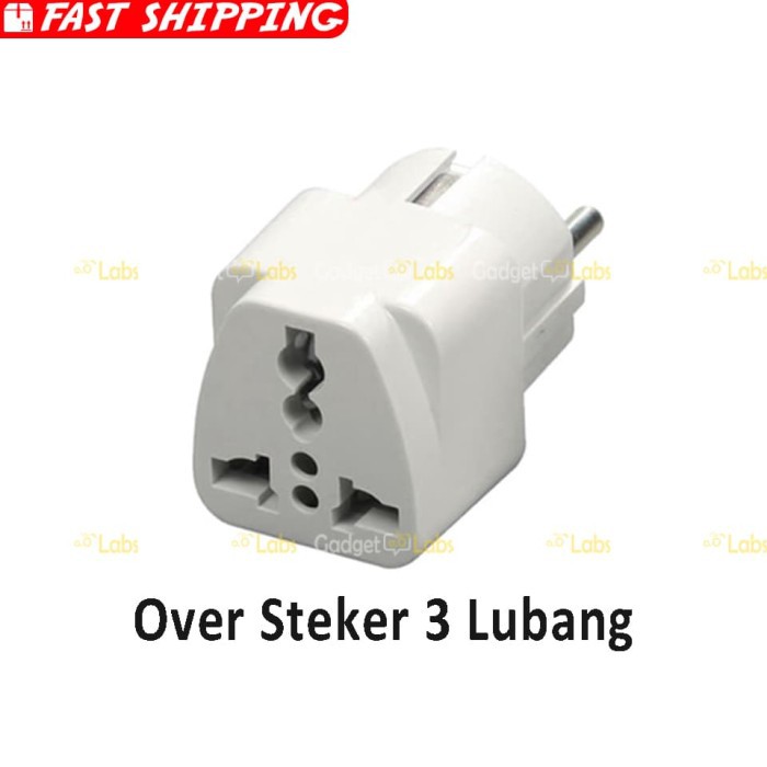 Jual Over Steker Lubang 3 (Kaki 3) Shukaku / Colokan Universal terbaik