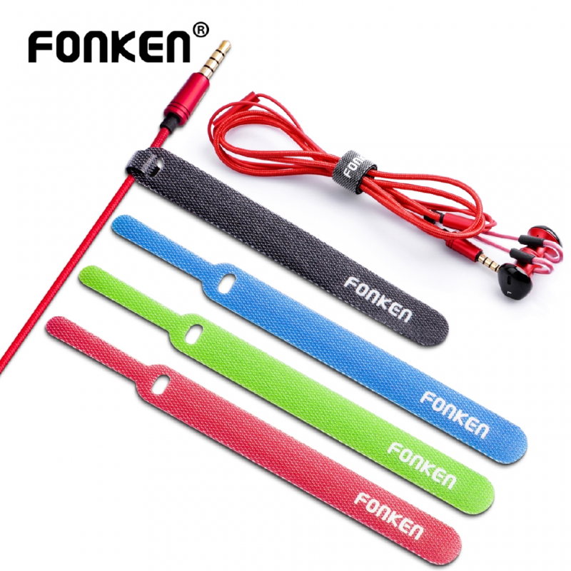 

FONKEN USB Cable Winder Arc Organizer Tape finishing Fixed Wire Ties Cables Protector For Mouse Earphone HDMI PC
