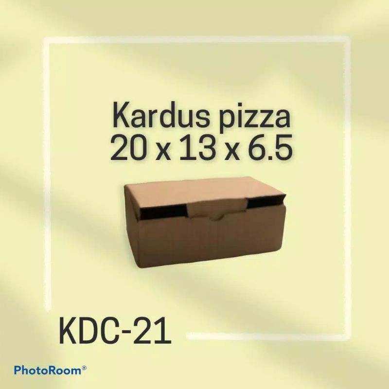 

KARDUS/BOX PIZZA UK 20X13X6.5 CM POLOS BARU