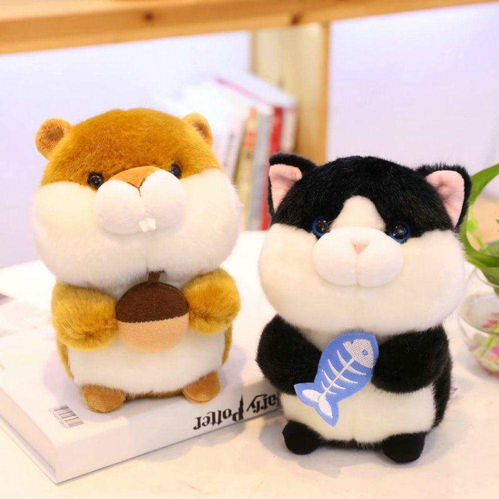 Lanfy Panda Plush Doll Hadiah Ulang Tahun Kualitas Tinggi Lucu Hewan Kecil Boneka Hewan Dekorasi Rumah Menenangkan Mainan Tupai Harta Nasional Panda Mainan Mewah