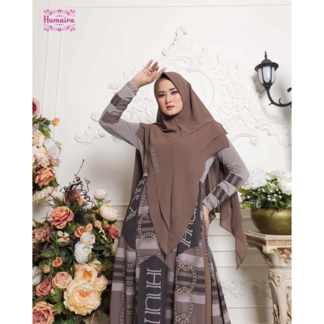 Mauza Humaira Series ORI by Humaira / Gamis Set Syar'i / Gamis Pesta / Dress Muslimah / Baju Syar'i Lebaran / Fashion Branded Muslimah-C