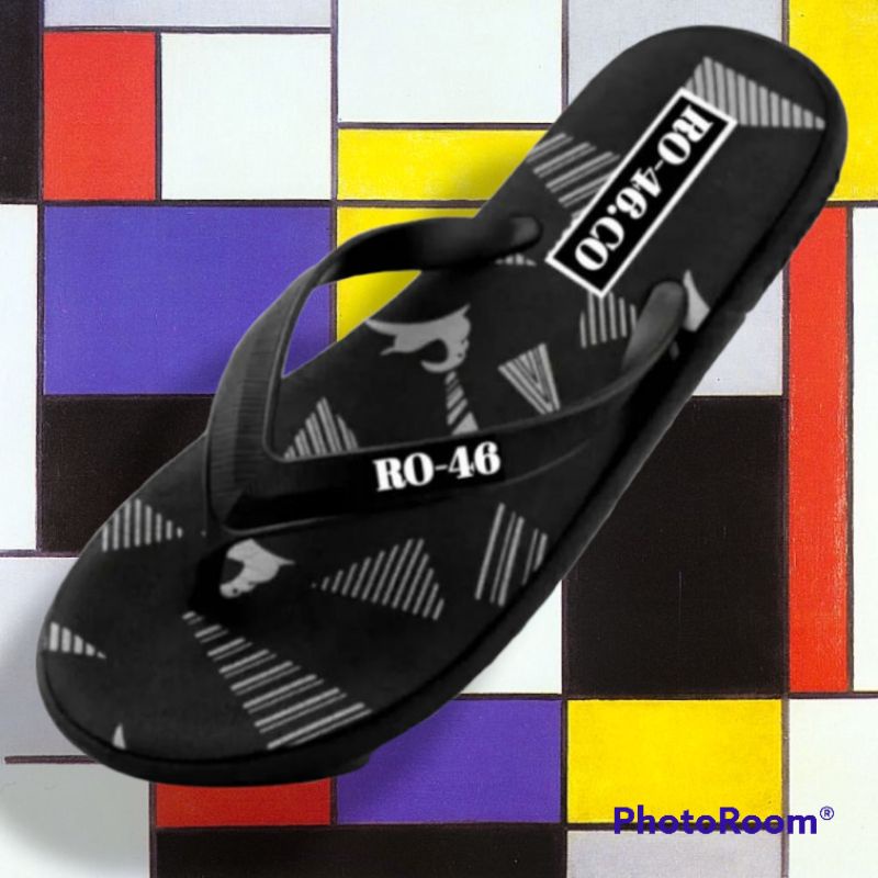 SANDAL JEPIT SPON PRIA MOTIF RO.46.CO