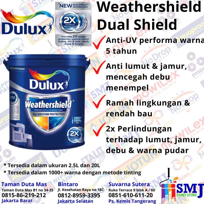 CAT TEMBOK EXTERIOR DULUX WEATHERSHIELD TINTING 20 LTR
