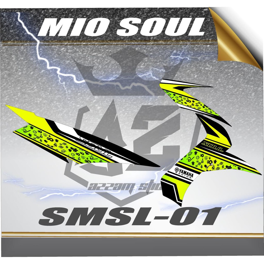 STRIPING MIO SOUL GT- STIKER MOTOR MIO SOUL GT - STIKER  VARIASI MIO SOUL GT 01