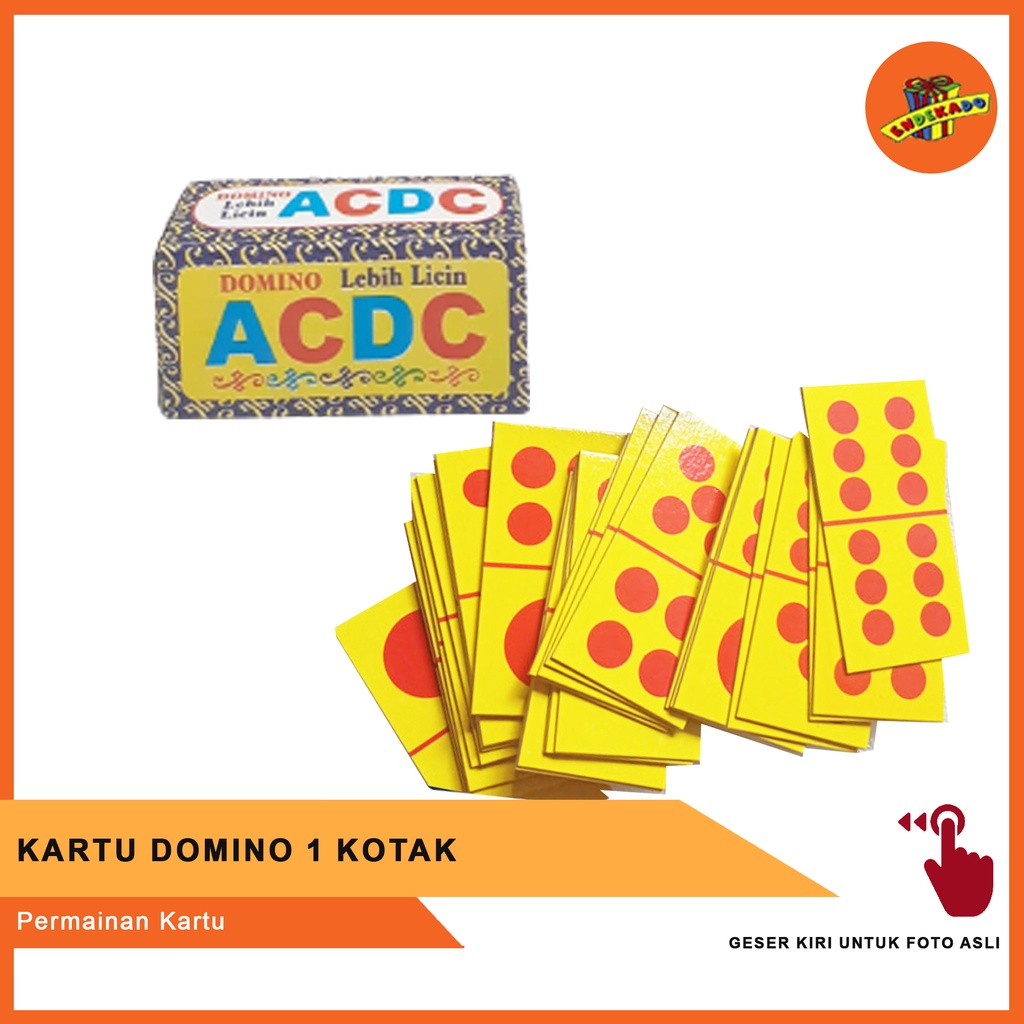 MAKASSAR! KARTU DOMINO 1 KOTAK/SET - Kartu Gaple