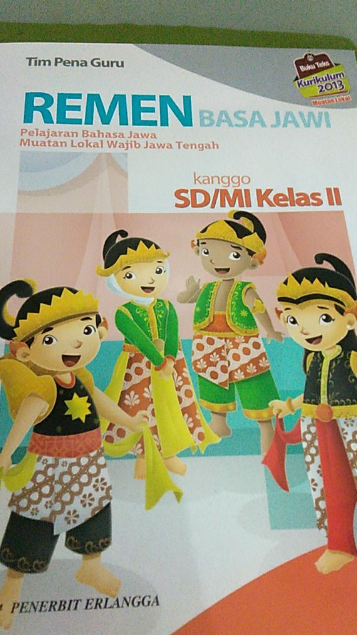 Buku remen basa jawi kls kelas 1 2 3 4 5 6 sd erlangga k13
