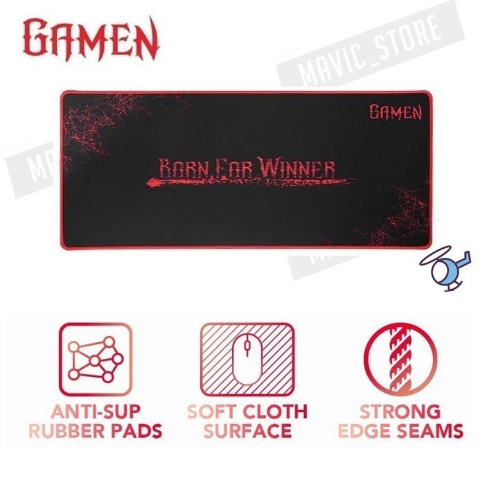 Mouse pad Gaming GAMEN GP-XL Mousepad Anti-skid E-Sports Series - Garansi Resmi 1 Tahun