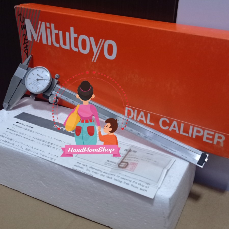 MITUTOYO DIAL CALIPER 6 INC PRODUK ORIGINAL