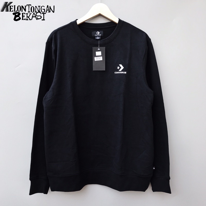 Crewneck Converse Chevron Black Man Original store sale not globally Nouva Nova Jaket Hoodie chevron